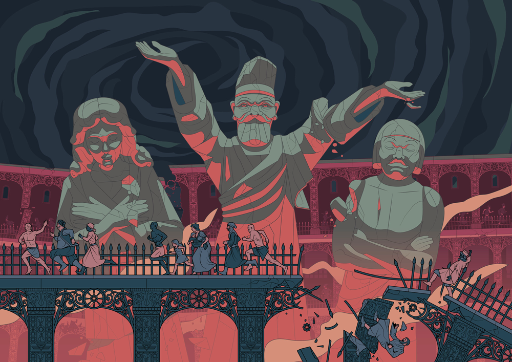 Kuvitus | Iram of the Pillars, Ikaros Ainasoja, Juju Agency